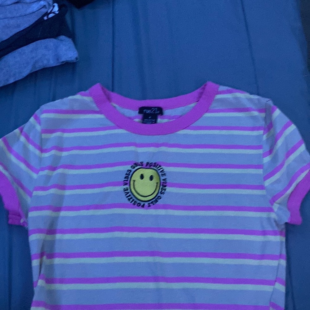 Rue21,small,pink and yellow strips.